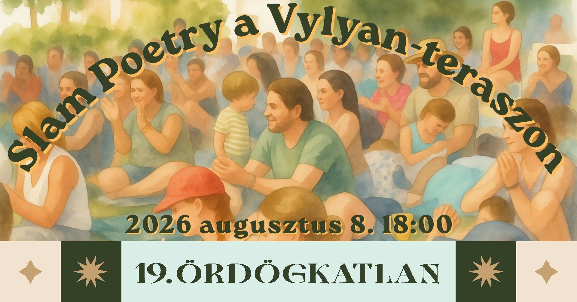 Slam Poetry a Vylyan teraszon